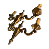 Pair of Louis XIV style brass sconces