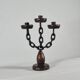 Vintage brutalist chain decor candleholder spain