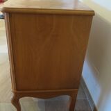 Commode 3 tiroirs style Louis XV en bois massif