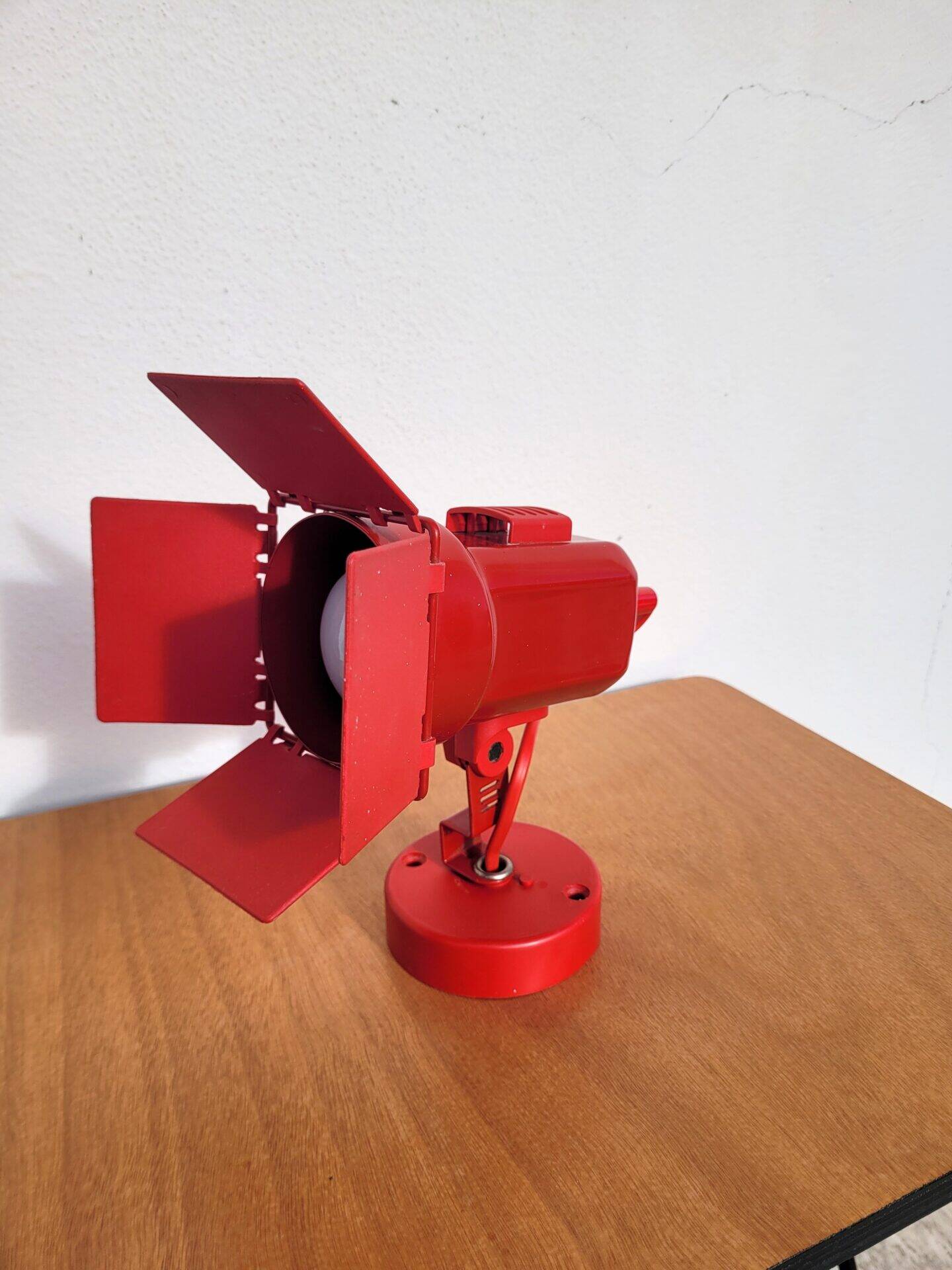 Vintage wall lamp in the style of an 80s spotlight