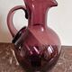 Amethyst blown glass bubble ice carafe Biot