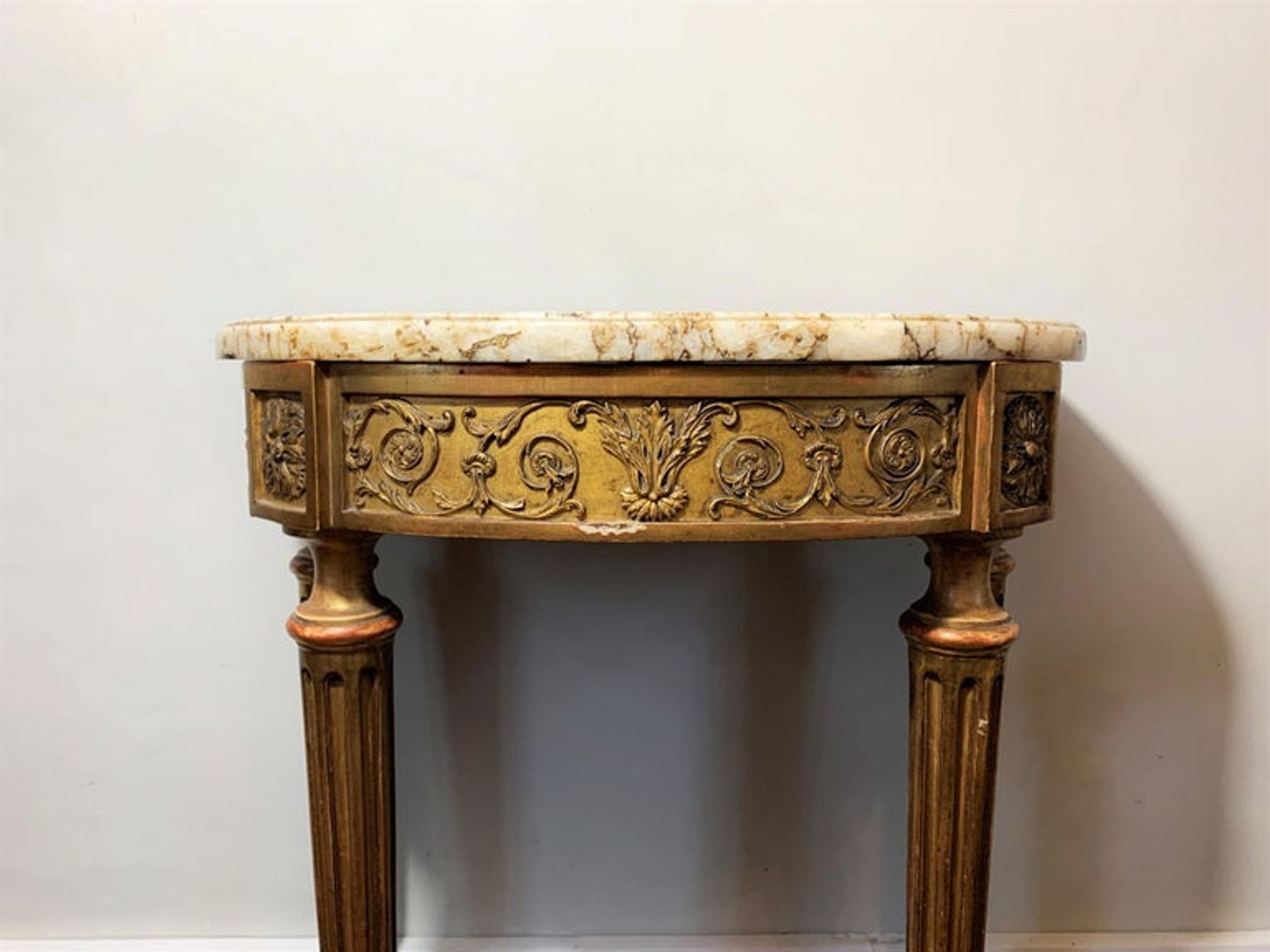 Console "Demi-Lune" Style Louis XVI Période Napoléon III