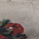 French vintage still life, oil on canvas