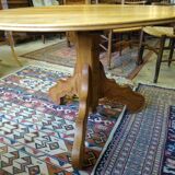 Old cherry pedestal table