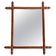 Art Nouveau Faux Bamboo Mirror, 65cm / 25.8", Handmade, Wood, C. 1900