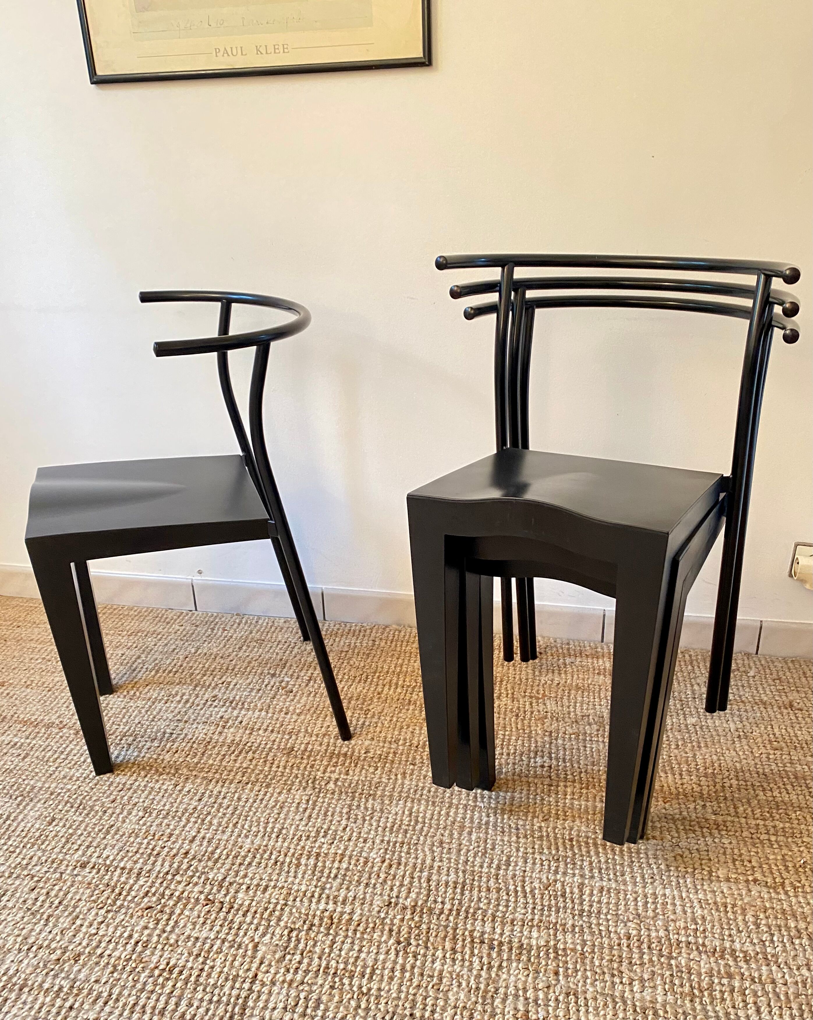 Chairs kartell dr Glob design Philippe Starck vintage 80s
