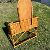 Bamboo and rattan dressing table