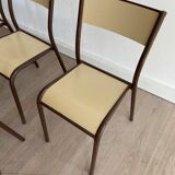 Lot de 6 chaises industrielles 1980