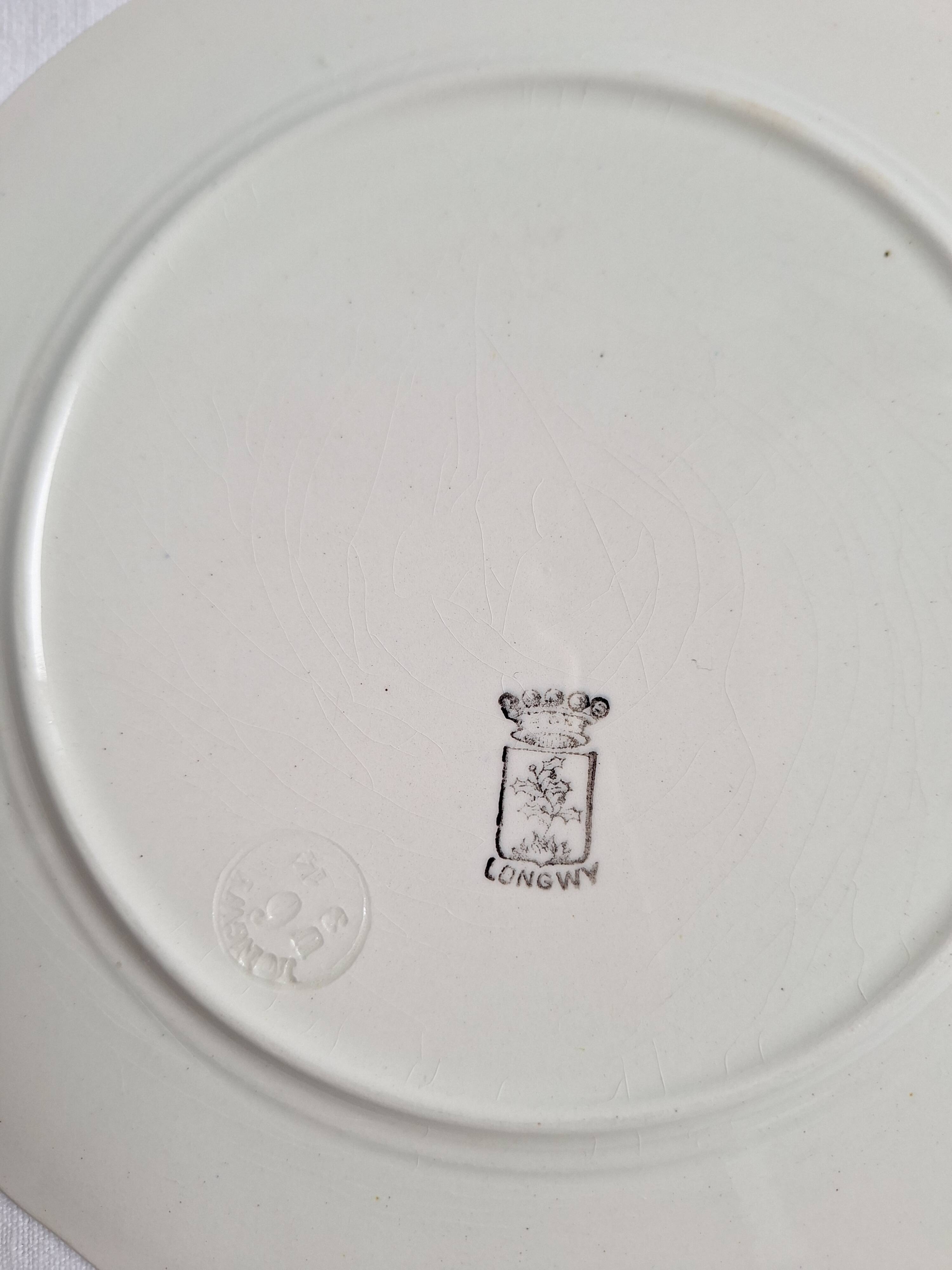 Longwy Luneville dessert plates