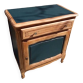 Jam buffet with blue-green patina
