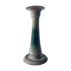 Enamelled terracotta candle holder