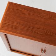 Midcentury Danish cabinet in teak with tambour doors by Dyrlund 1960s