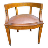 Rosewood and bronze office chair
