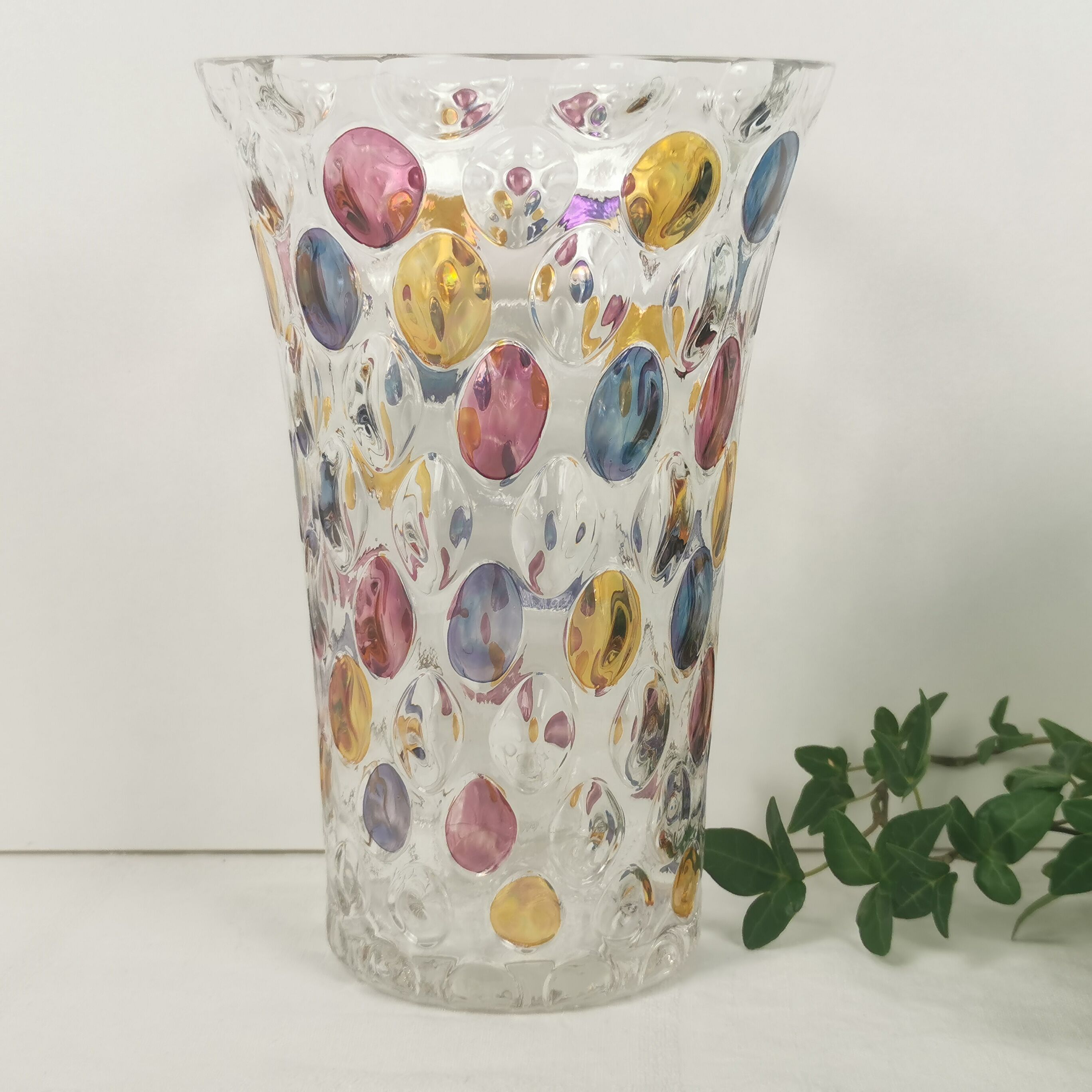 Bohemian crystal vase