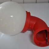 Danish wall light design indus red pipe
