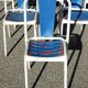 6 Antique Tolix Metal Bistro Chairs - Industrial Style
