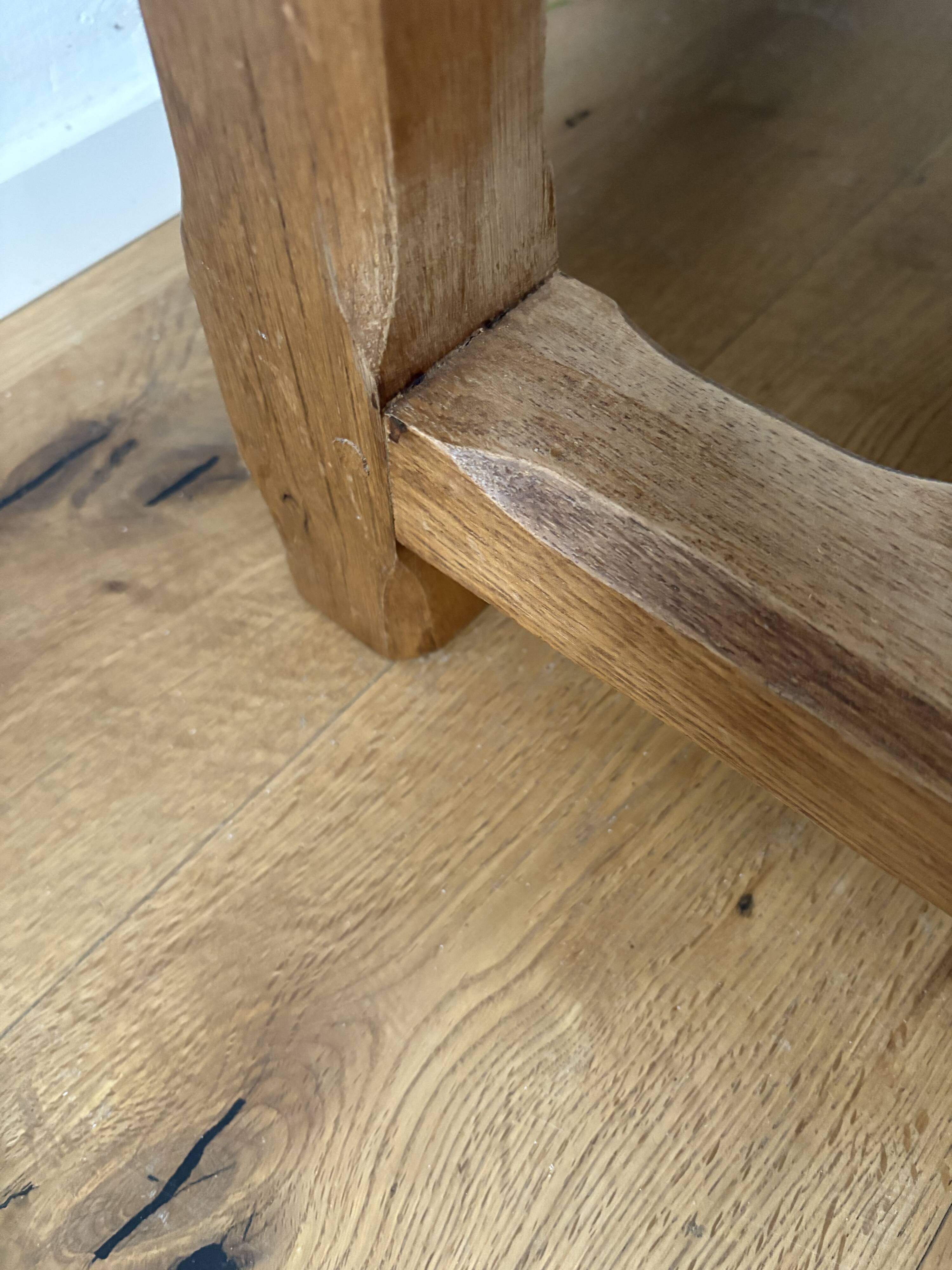 Console table "campaign" solid oak