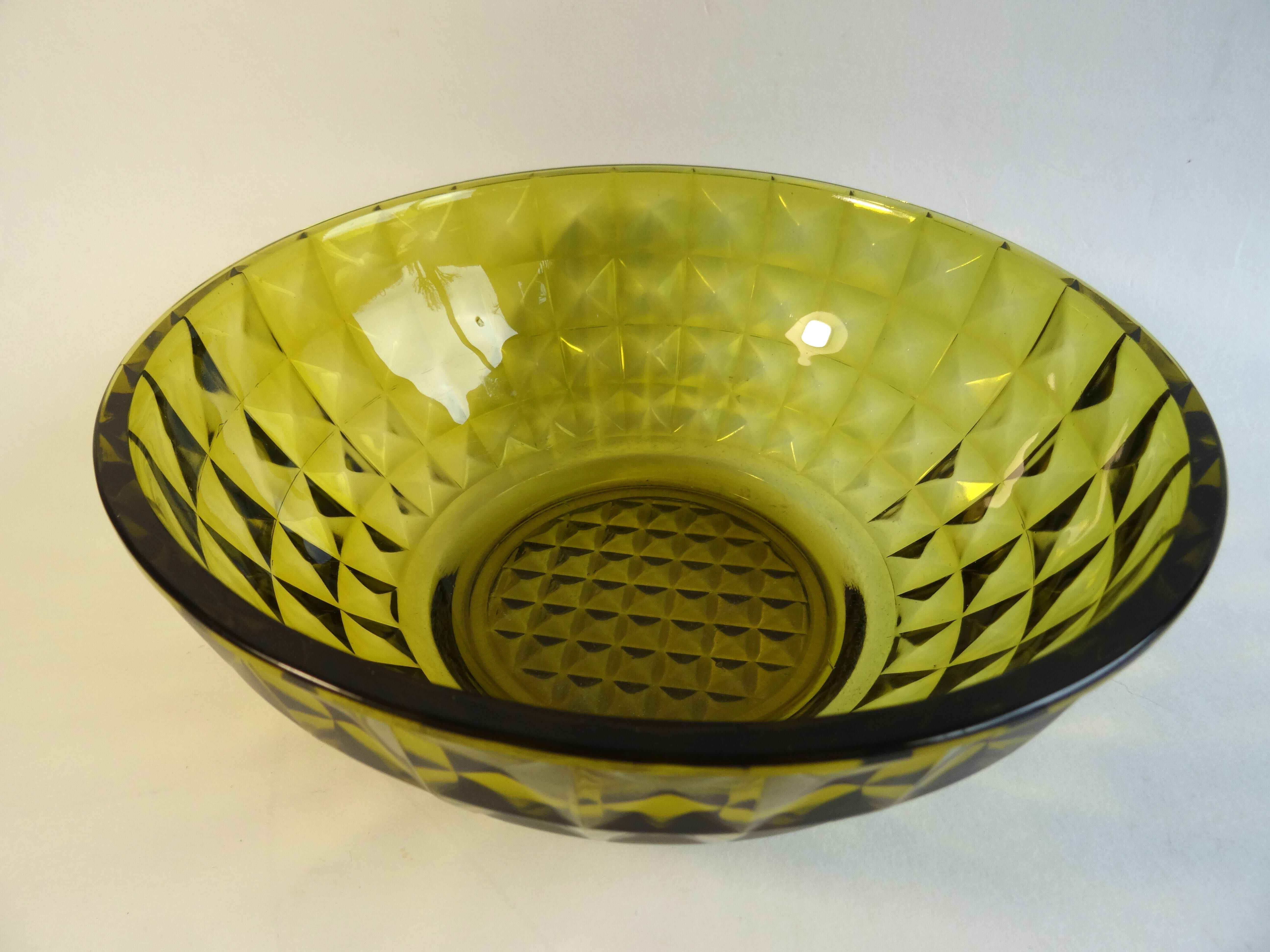Khaki glass bowl