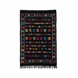 Small black Sabra rug 100x150 cm