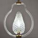 Lovely transparent Art Deco Barovier e Toso pendant light Murano glass, 1930s