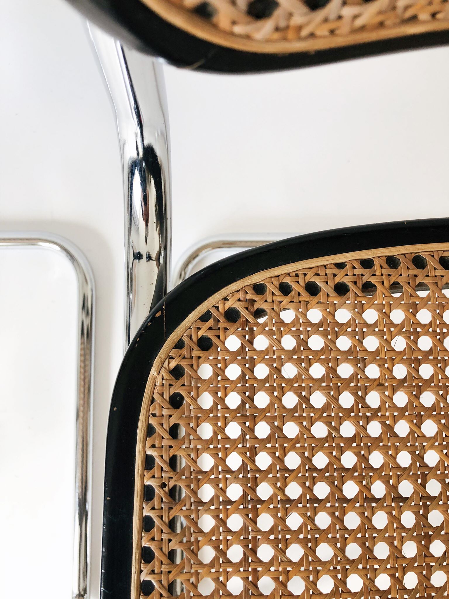 Pair chairs Cesca B32 by Marcel Breuer