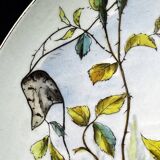 Decorative dish in Limoges porcelain, hand-painted decoration – late 19th century