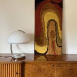 Space Age Wall Tapestry | Italian Mid-Century Fabric Art 1970s