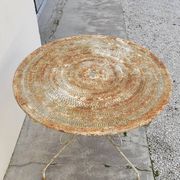 Round Wrought Iron Garden Table 1900s
