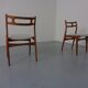 Model 138 Teak & Kvadrat Hallingdal Dining Chairs by Johannes Andersen for Uldum Møbelfabrik, Denmark, 1960s, Set of 2