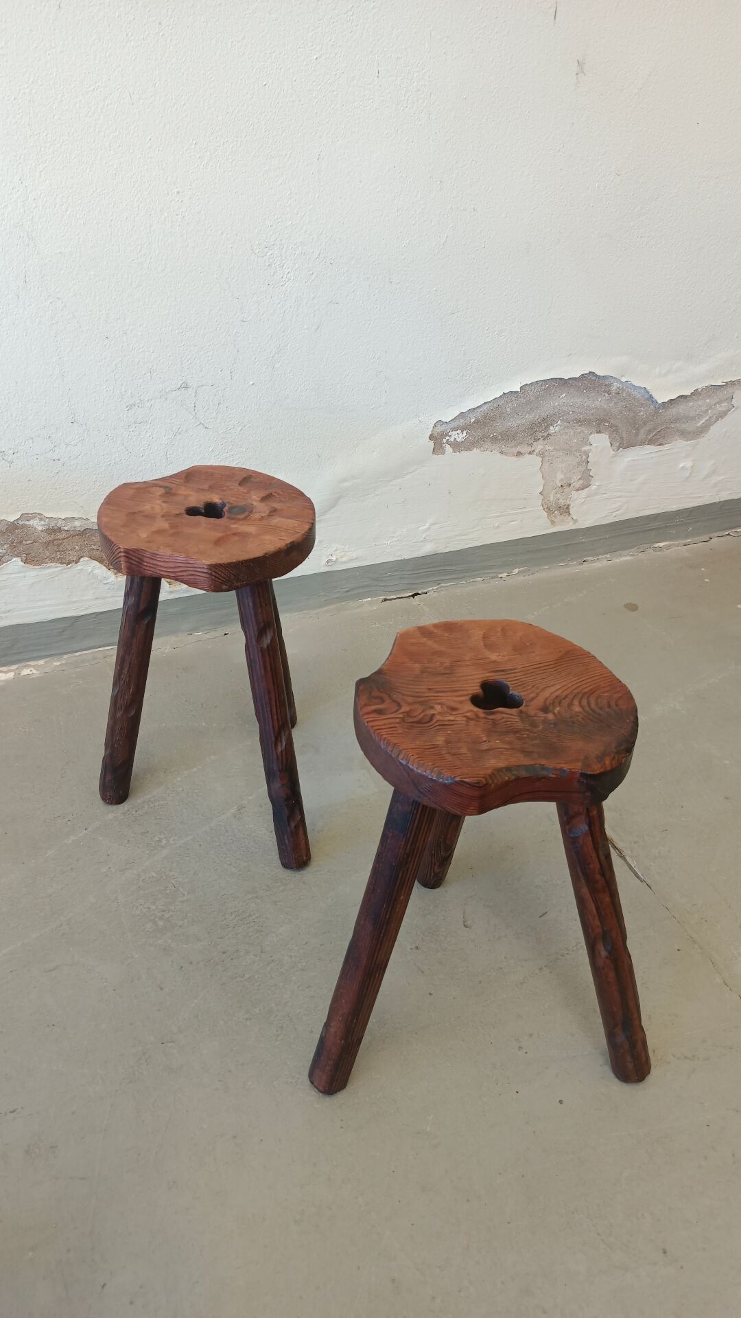 Set of brutalist stools