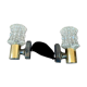 Targetti Sankey wall lamps in gilded brass, 1970's, Italy