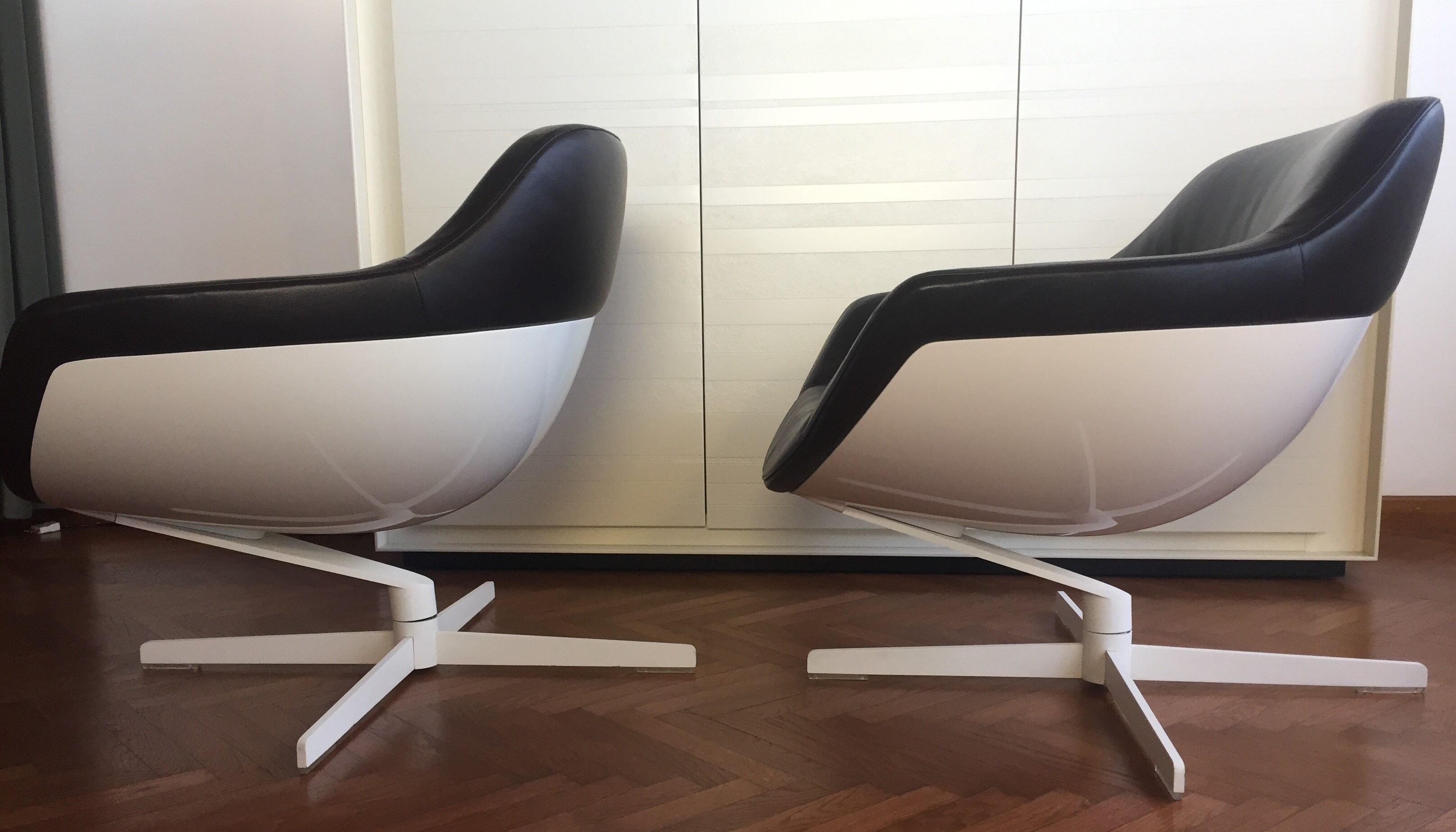 Set of 2 armchairs Auckland 277 designed by Jean Marie Massaud for Cassina