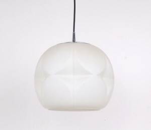 Suspension en verre opalin Peil & Putzler