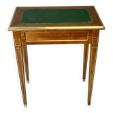 Table à écrire style Louis XVI en bois et laiton