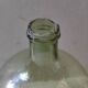 Vintage former lady-jeanne in green glass 10 L broken neck