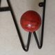 black metal wall coat rack Roger Feraud, 1960 - 1970
