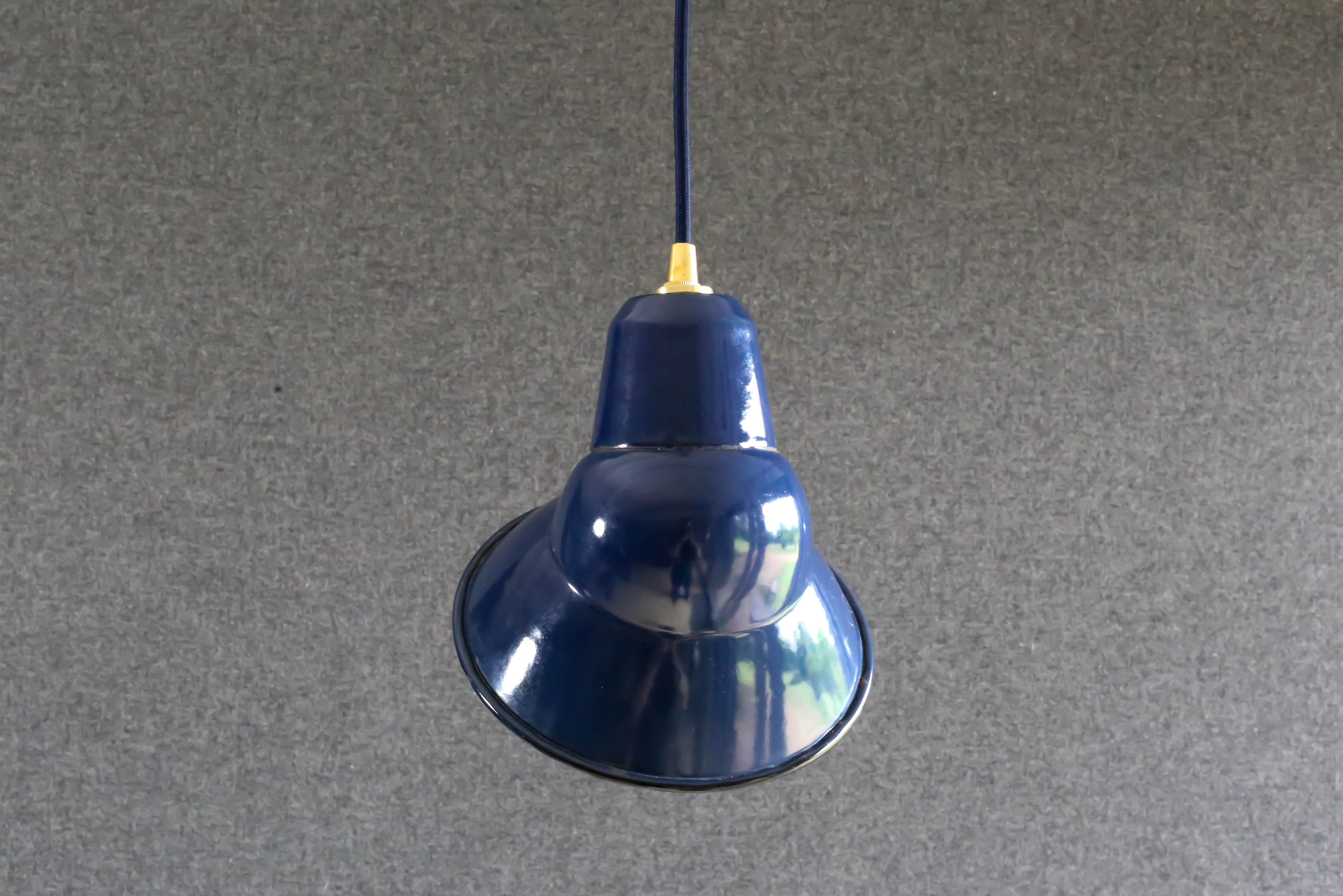 Blue industrial suspension in enamelled sheet metal with new electrical system