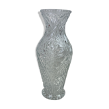 22cm moulded glass vase