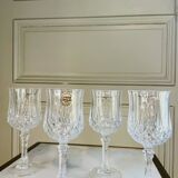 Set of 4 Arques Longchamp crystal glasses