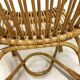 Audoux-Minnet rattan lounge set, 2 armchairs and table 1950-1960