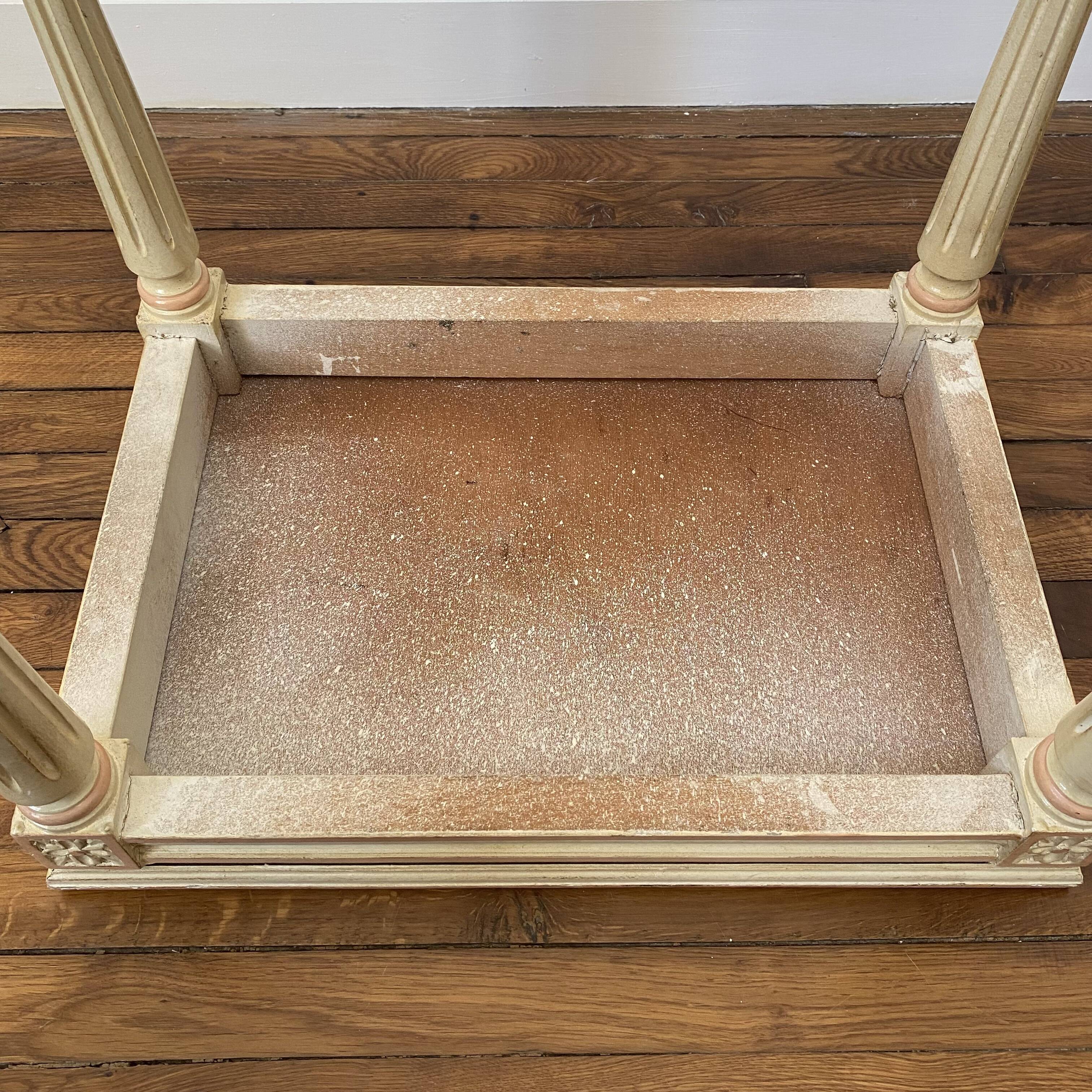 Coffee table painted louis xvi style