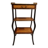 Table d'appoint antique Napoléon 3 avec marqueterie