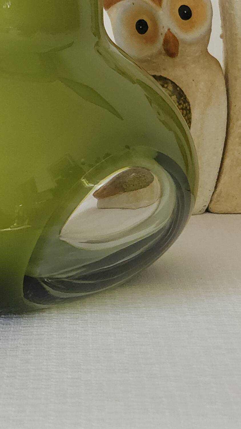 Vase en verre soufflé Space Age