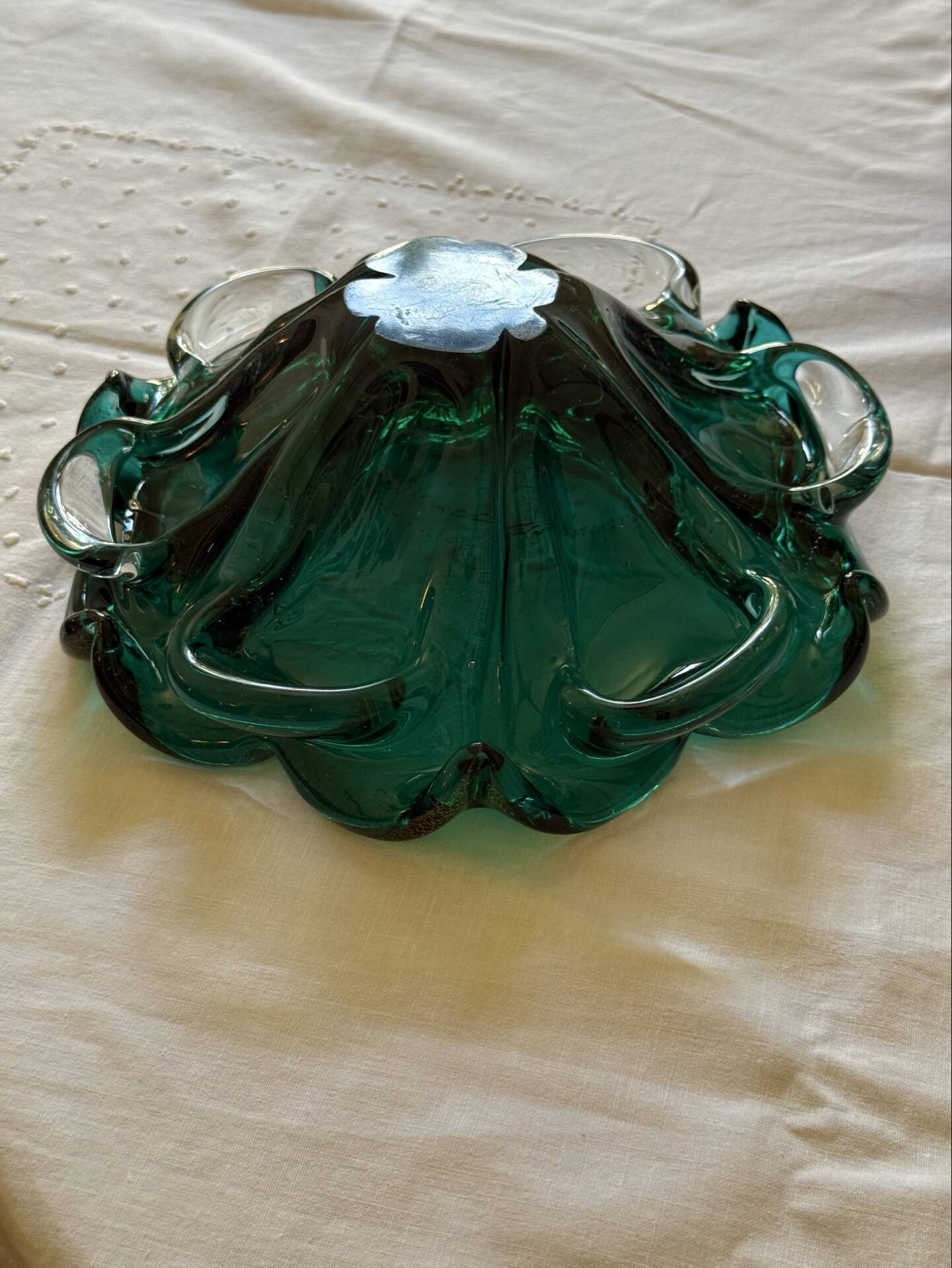Bowl / pocket emptier / glass centrepiece in Murano style from the 1970s.