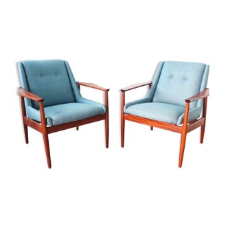 Pair of armchairs by José Cruz de Carvalho for Altamira, 1950
