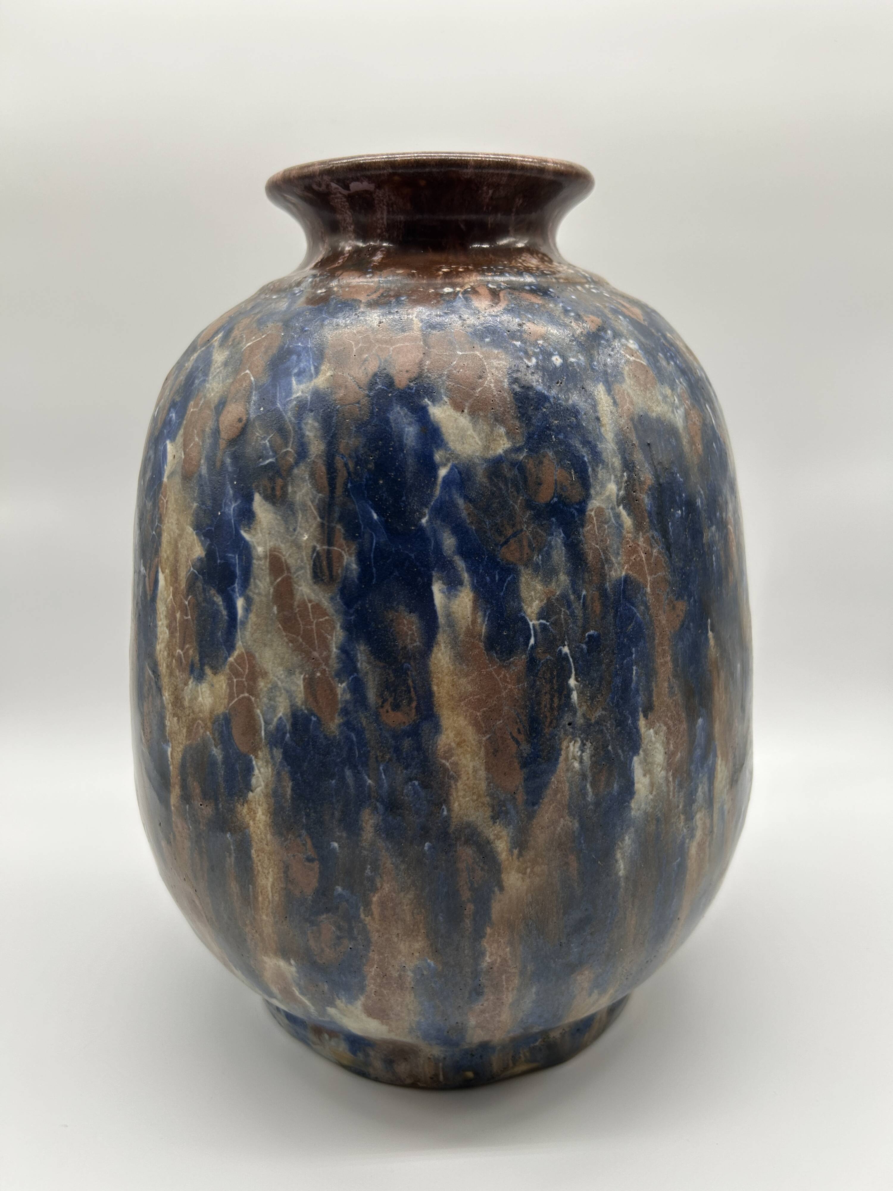 ART DECO vase in Bouffioulx stoneware
