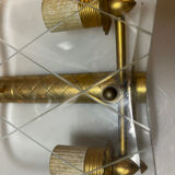 Italian Brass Glass Sconces 1950’s