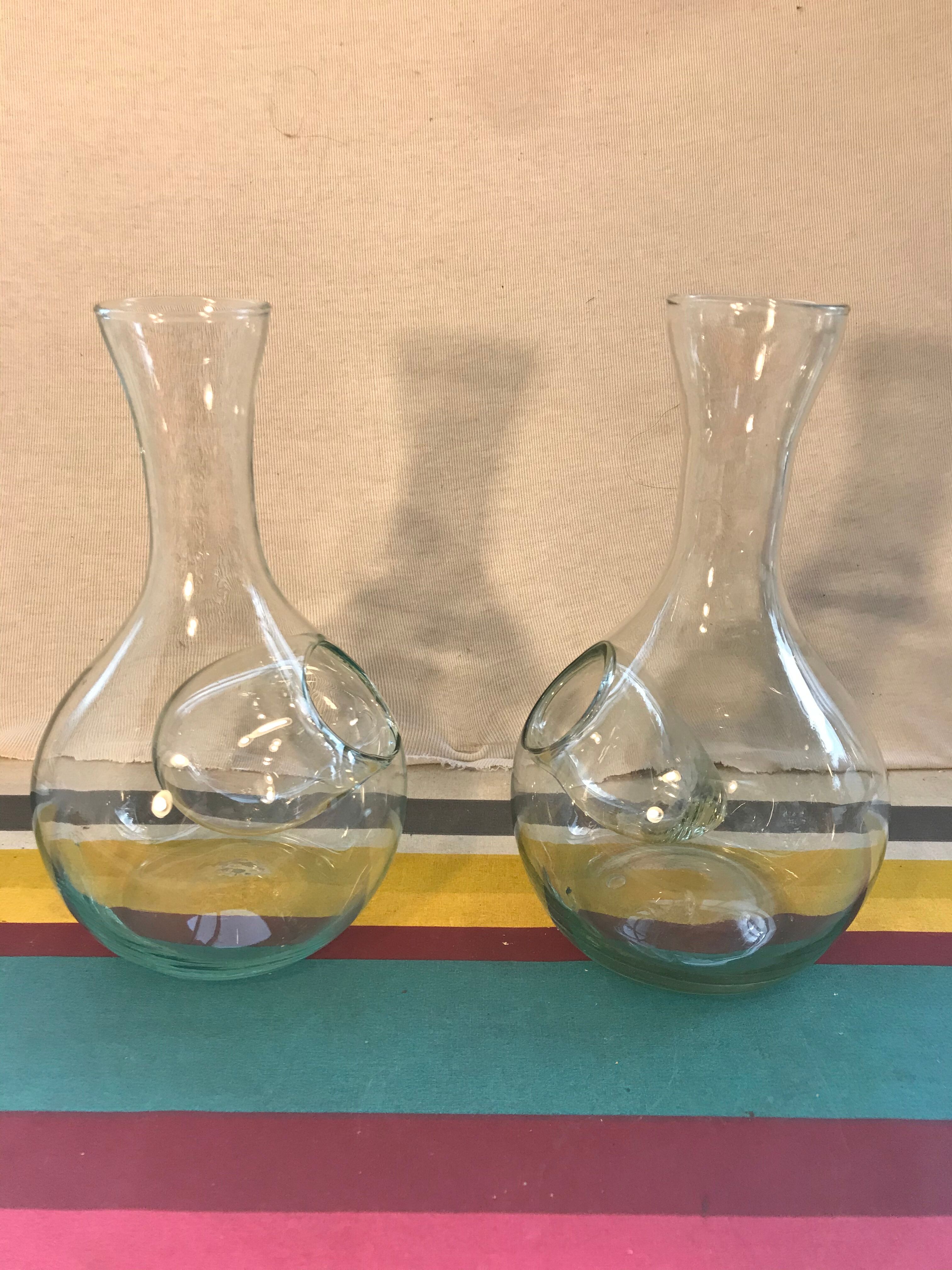 Pair of old carafes