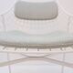 Ensemble de 8 fauteuils modernes en acier laqué blanc