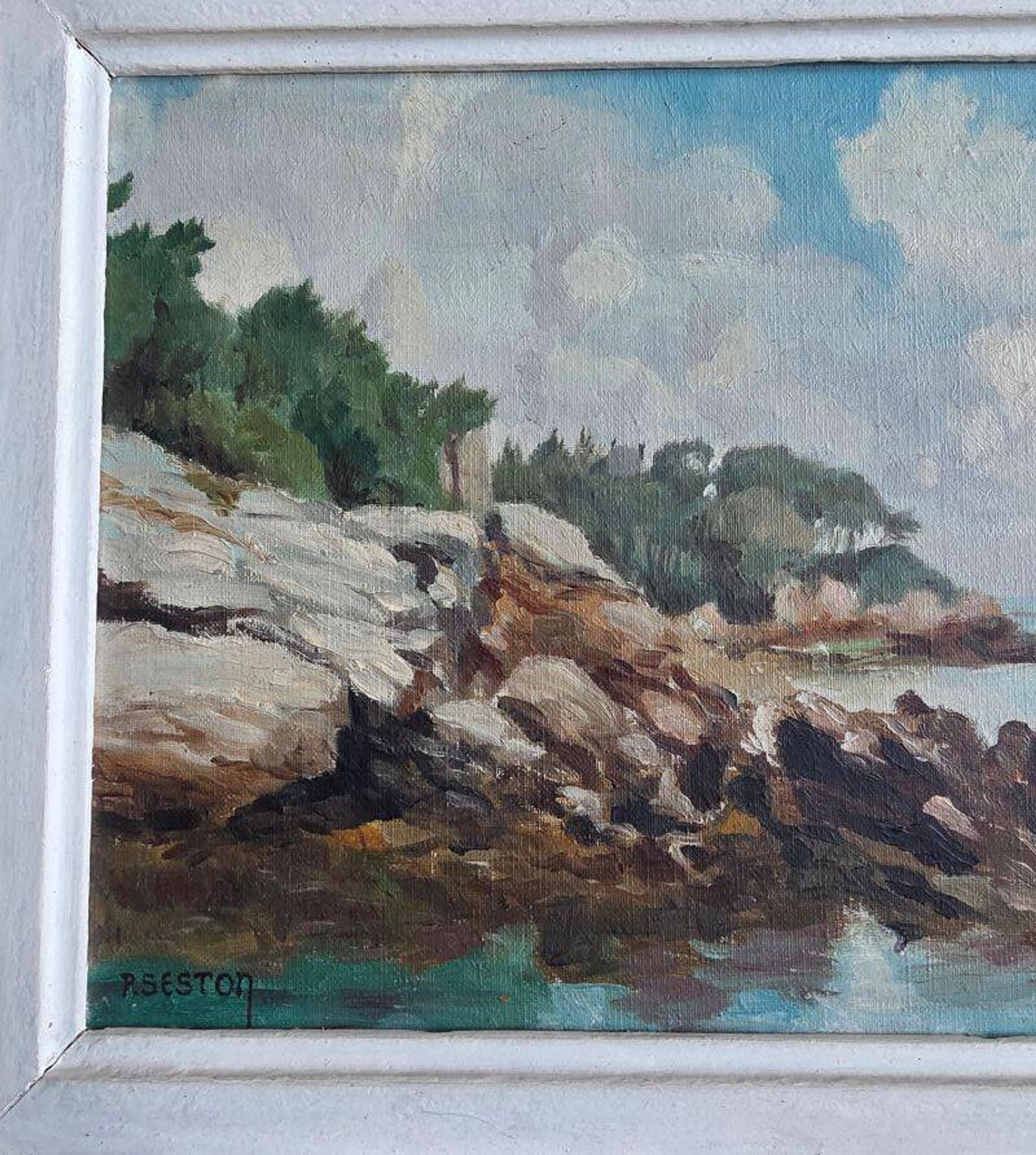 SESTON Paul Oil on Canvas Representing the Wild Coast circa 1950